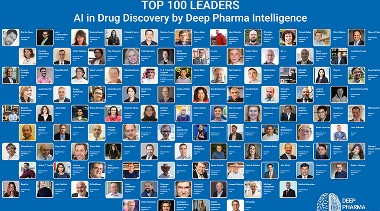Dr. Hongming Chen ranked on the list ‘TOP 100 LEADERS of AI in Drug Discovery’