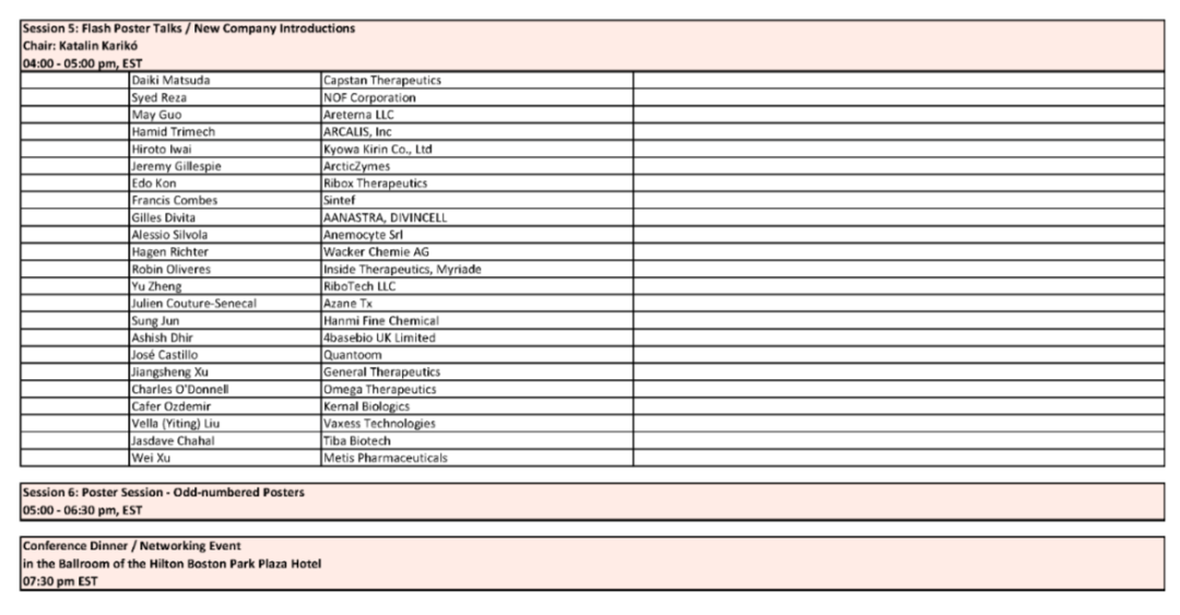 参会预告 | 剂泰医药将出席12th International mRNA Health Conference(图4)